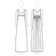 Sophie Dress technical drawing full sleeve thumbnail 4
